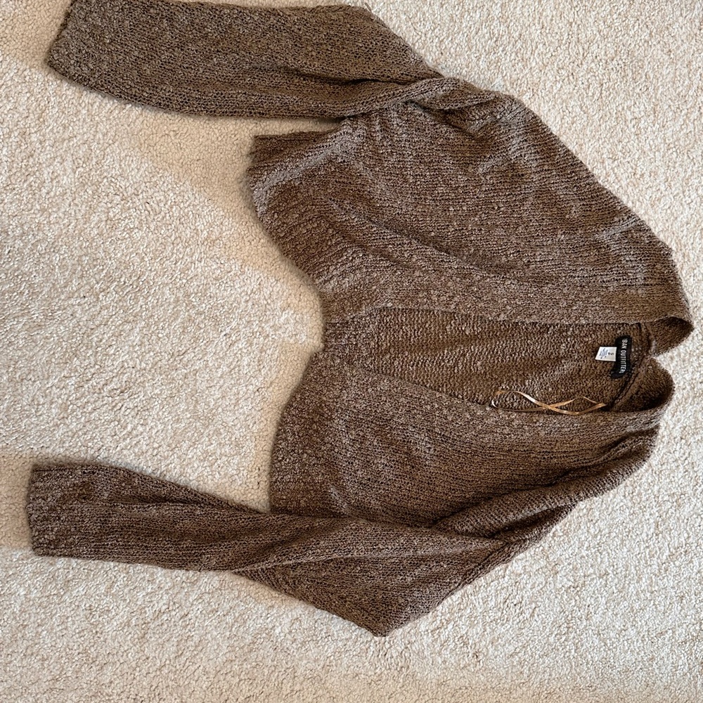 Urban Outfitters Brown V-Neck Sweater